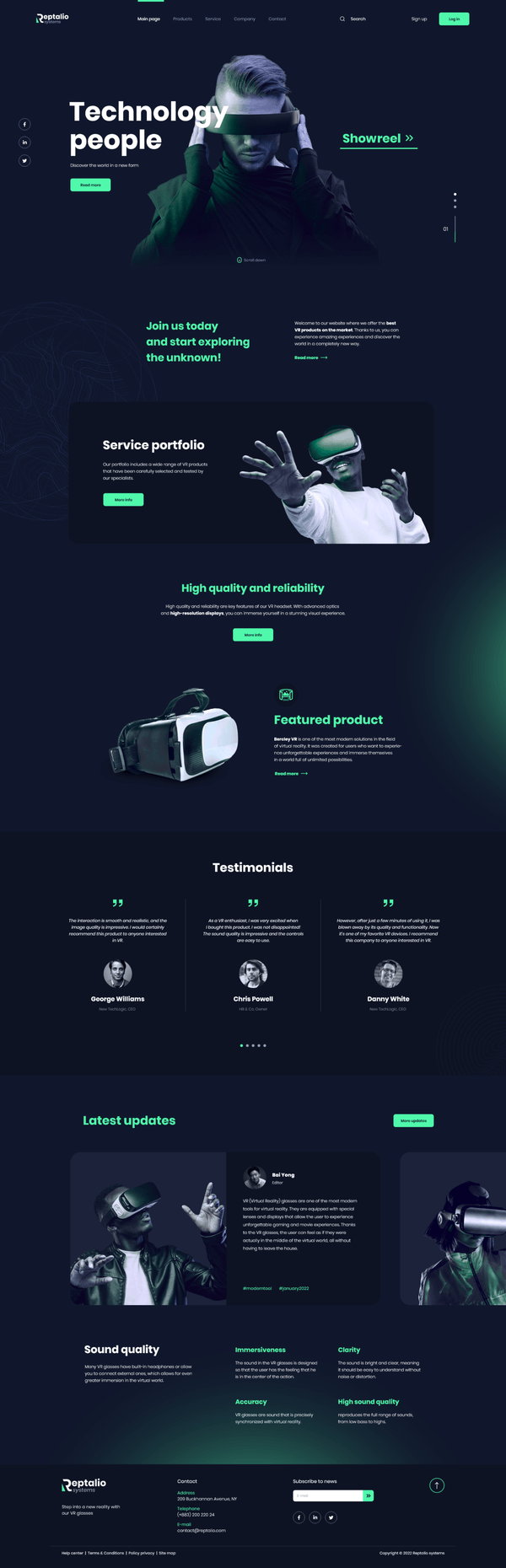 Landing page