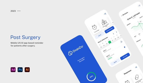 UX/UI Post Surgery App - DrainDo preview